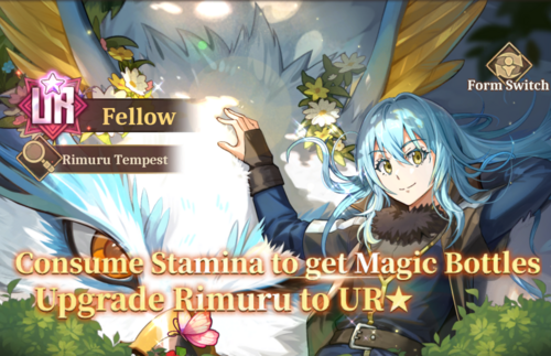 Consume Stamina to get Magic Bottles to Upgrade to Rimuru to UR★